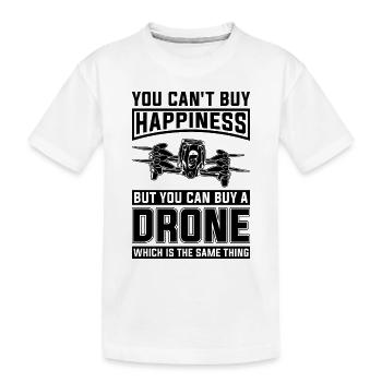 Vous ne pouvez pas acheter Happiness Racing Machine Drone Racer - T-shirt bio Premium Enfant - blanc - Devant