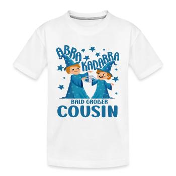 Ich Werde Großer Cousin Magier bald Cousin - Kinder Premium Bio T-Shirt - Weiß - Vorne