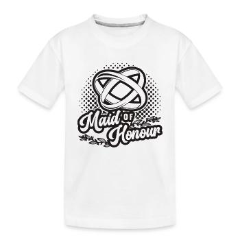 Demoiselle d’honneur Mariage Fête de Noces Demoiselle d’Honneur - T-shirt bio Premium Enfant - blanc - Devant