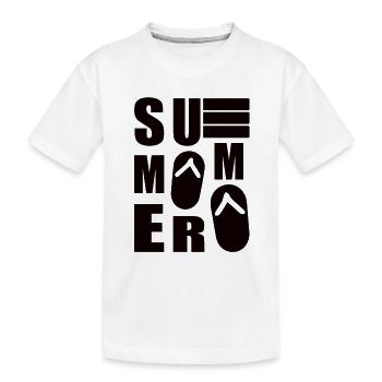 Été - T-shirt bio Premium Enfant - blanc - Devant