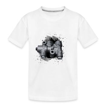 Régulateurs de force de freinage: équilibre et sécurité - T-shirt bio Premium Enfant - blanc - Devant