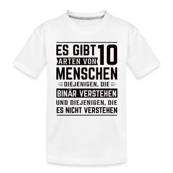 Lustige Sprüche - Kinder Premium Bio T-Shirt - Weiß - Vorne