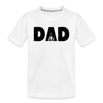 Cadeau de la fête des pères - T-shirt bio Premium Enfant - blanc - Devant
