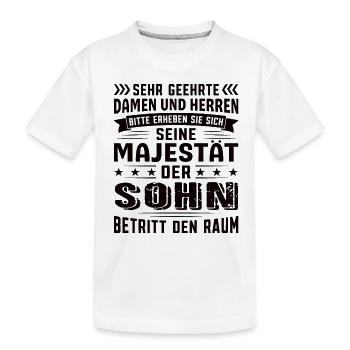 Sohn Geburtstag Sohn Sprüche Sohn Geschenke - Kinder Premium Bio T-Shirt - Weiß - Vorne