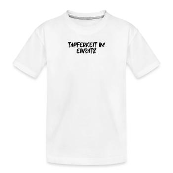 Feuerwehr - Tapferkeit im Einsatz - Kinder Premium Bio T-Shirt - Weiß - Vorne