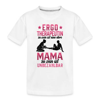 Ergotherapeutin ist eine Ehre Ergotherapie - Kinder Premium Bio T-Shirt - Weiß - Vorne