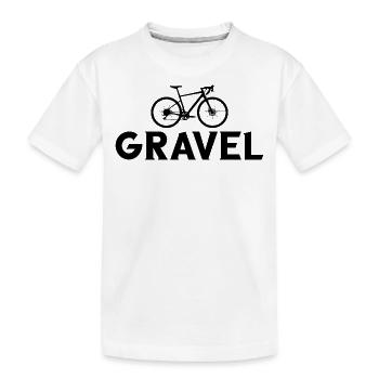 vélo de gravier cycliste cycliste cycliste - T-shirt bio Premium Enfant - blanc - Devant