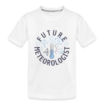 Jeu de mots météorologique pour météorologue - T-shirt bio Premium Enfant - blanc - Devant