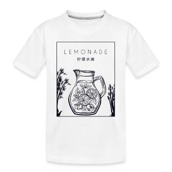 Limonade chinoise Hanzi Limonade Patron - T-shirt bio Premium Enfant - blanc - Devant
