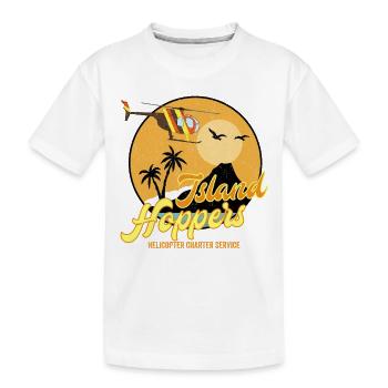 Larves de l’île - T-shirt bio Premium Enfant - blanc - Devant