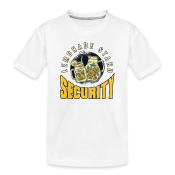 Stand de limonade Sécurité Amateur de limonade - T-shirt bio Premium Enfant - blanc - Devant