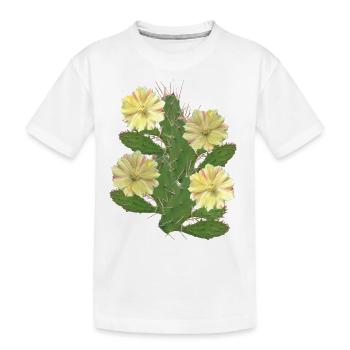 Kaktus - Kaktusblüten - Flora - Afrika - Kinder Premium Bio T-Shirt - Weiß - Vorne