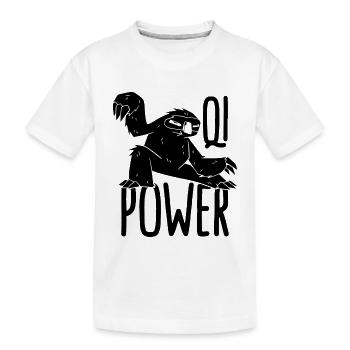 Qi Power Tai Chi Arts Martiaux Taiji Tai Chi Lover - T-shirt bio Premium Enfant - blanc - Devant
