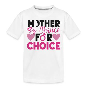 Mère féministe par choix pour - T-shirt bio Premium Enfant - blanc - Devant