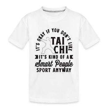 Ce n’est pas grave si vous ne faites pas de méditation Tai Chi Lover - T-shirt bio Premium Enfant - blanc - Devant