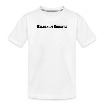 Feuerwehr - Helden im Einsatz - Kinder Premium Bio T-Shirt - Weiß - Vorne