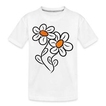 Marguerites Marguerites Fleur Floral Floral - T-shirt bio Premium Enfant - blanc - Devant