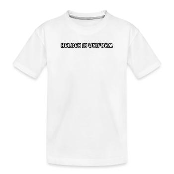 Feuerwehr - Helden in Uniform - Kinder Premium Bio T-Shirt - Weiß - Vorne