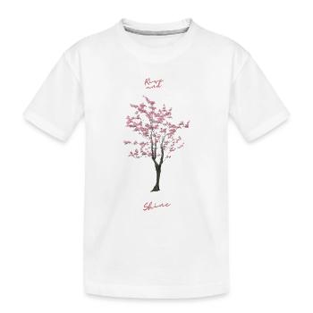 ARBRE SAKURA. Grandir et s’épanouir. - T-shirt bio Premium Enfant - blanc - Devant
