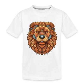 Portrait de chien Chow Chow - T-shirt bio Premium Enfant - blanc - Devant