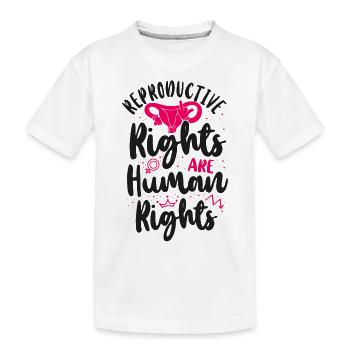 Feminist Reproductive Rights Are - Kids' Premium Organic T-Shirt - white - Front