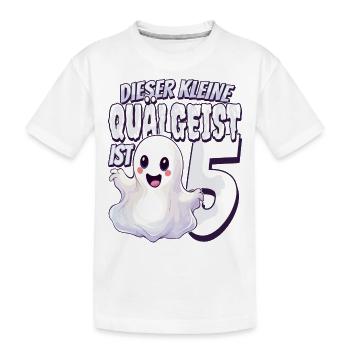 Dieser kleine Quälgeist ist 5 - fünf Jahre - 5. - Kinder Premium Bio T-Shirt - Weiß - Vorne