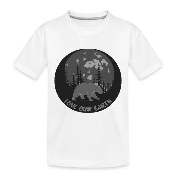 Aimez notre terre - T-shirt bio Premium Enfant - blanc - Devant