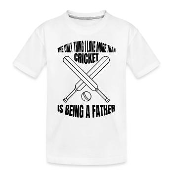 Cricket Cricket Équipe de Cricket Équipe de Cricket - T-shirt bio Premium Enfant - blanc - Devant