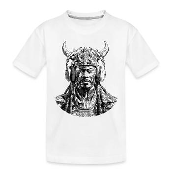 Style et musique de samouraï: chemise élégante et rythme - T-shirt bio Premium Enfant - blanc - Devant