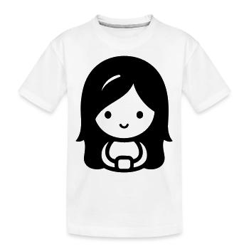 Kleine Hexe - Kinder Premium Bio T-Shirt - Weiß - Vorne