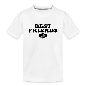 Beste Freunde - Kinder Premium Bio T-Shirt - Weiß - Vorne