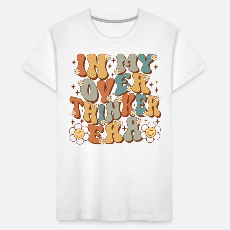 Dans mon ère Overthinker Overthink Groovy T-shirt bio Premium Enfant
