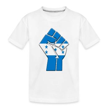 Drapeau du Honduras Honduran Country Pride Natif - T-shirt bio Premium Enfant - blanc - Devant