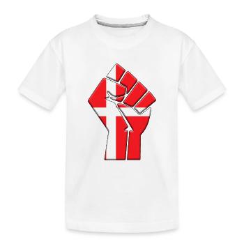 Danemark Drapeau Pays danois Fierté Ascendance autochtone - T-shirt bio Premium Enfant - blanc - Devant