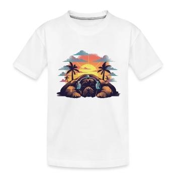 Bouledogue - T-shirt bio Premium Enfant - blanc - Devant