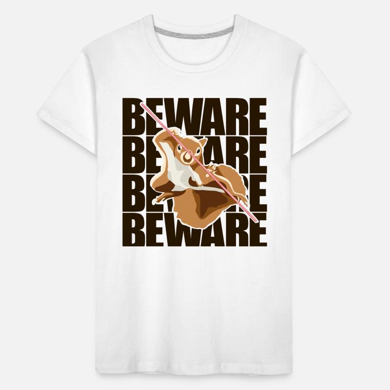 Beware Grey Squirrel Squirrel Fox Squirrel Kids' Premium Organic T-Shirt