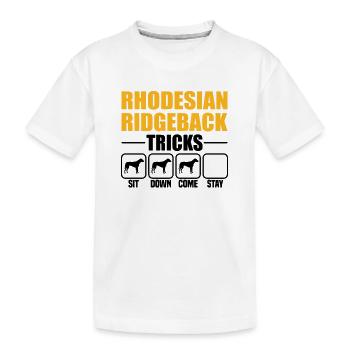 Astuces de Rhodesian Ridgeback - T-shirt bio Premium Enfant - blanc - Devant