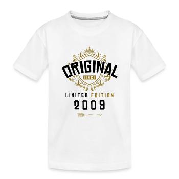 2009 limited edition Geburtstag - Kinder Premium Bio T-Shirt - Weiß - Vorne