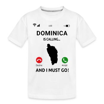 Dominique Idée de vacances sur les îles des Caraïbes - T-shirt bio Premium Enfant - blanc - Devant