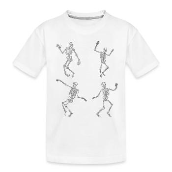 Squelettes dansants - T-shirt bio Premium Enfant - blanc - Devant