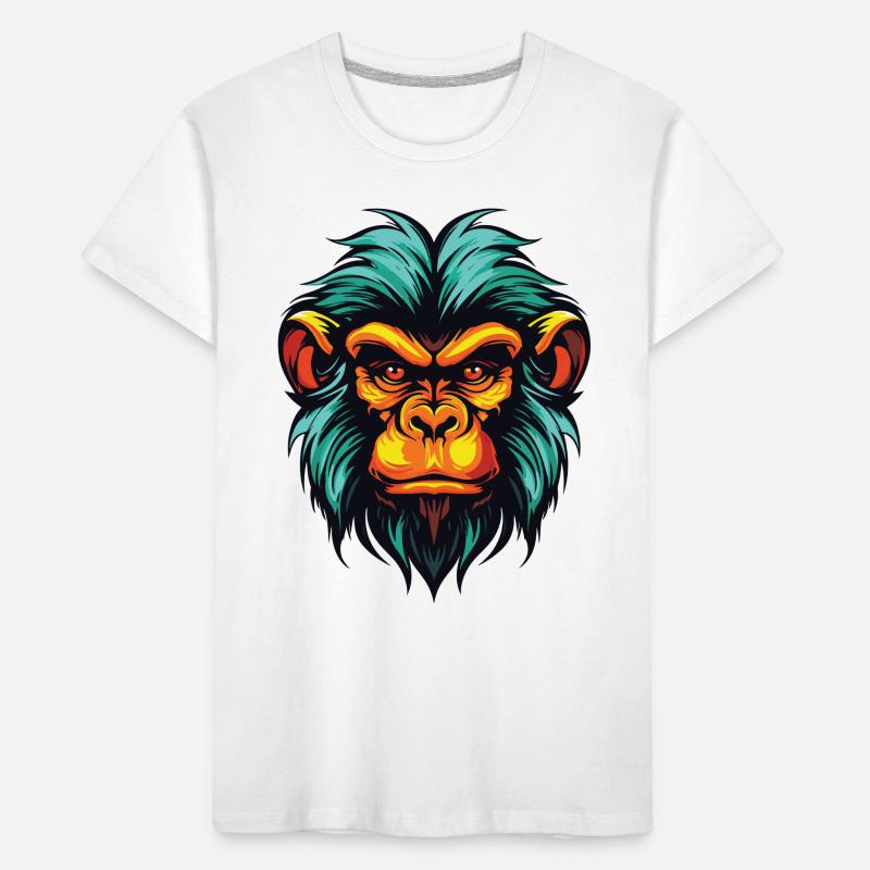 Monkey Head Kids' Premium Organic T-Shirt