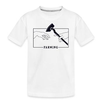 Michelangelo Création d’Adam Farming Bauer - T-shirt bio Premium Enfant - blanc - Devant