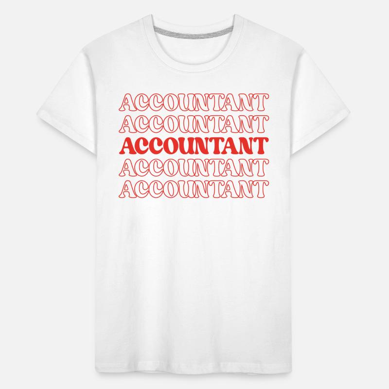 Comptable Comptable Comptable Finance Statistiques Données T-shirt bio Premium Enfant