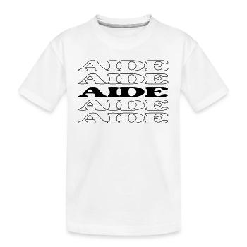 Aide Assistant Helper Adviser Wertschätzung Zitate - Kinder Premium Bio T-Shirt - Weiß - Vorne