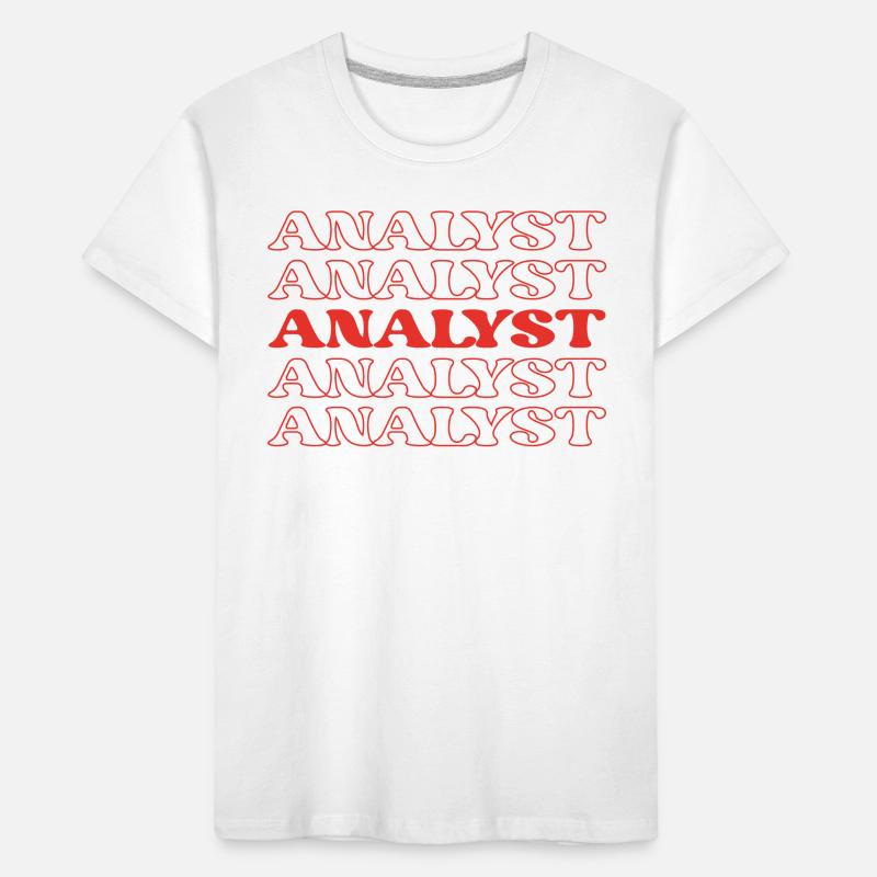 Analyst Buchhalter Data Scientist Tabellenkalkulation Kinder Premium Bio T-Shirt