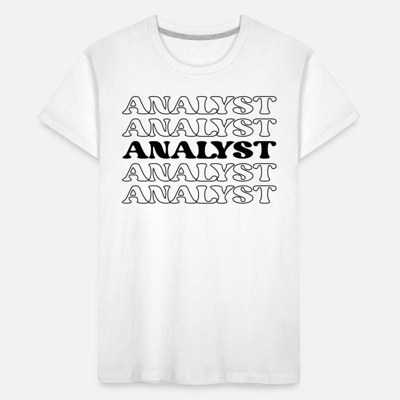 Analyste, Comptable, Data Scientist, Feuille de calcul T-shirt bio Premium Enfant