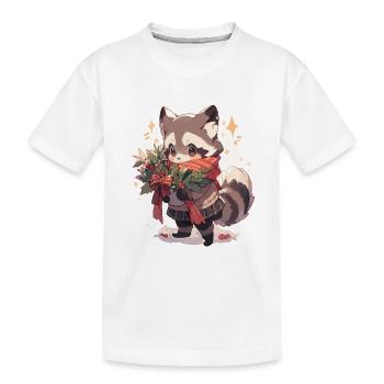 Raton laveur, raton laveur, raton laveur, bébé garde ours - T-shirt bio Premium Enfant - blanc - Devant