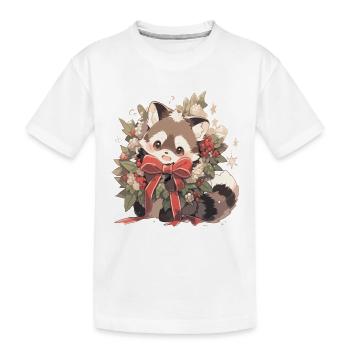Raton laveur, raton laveur, raton laveur, bébé garde ours - T-shirt bio Premium Enfant - blanc - Devant