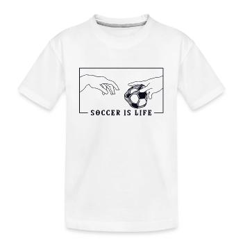 Michelangelo Création d’Adam Soccer Professional Soccer - T-shirt bio Premium Enfant - blanc - Devant