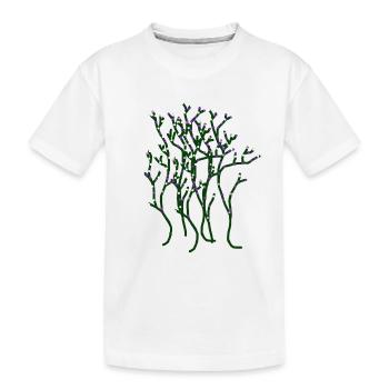 Natur Naturliebhaber Flora Garten Pflanzen Blüte - Kinder Premium Bio T-Shirt - Weiß - Vorne